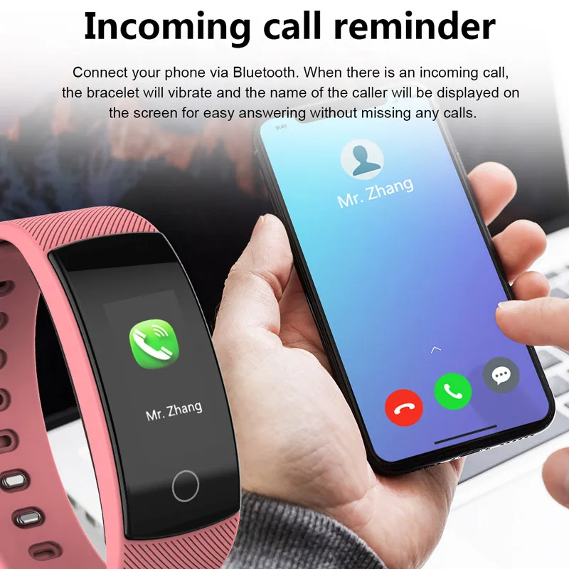 Гарнитура для умных часов Smartwatch iOS и Android телефон умный браслет Спорт на открытом