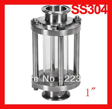 

1" Sight view glass Stainless steel inline Tri-clamp end, Straigt flow tube