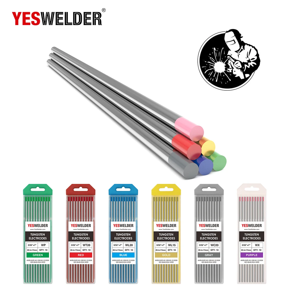 Вольфрамовые электроды смешанный диаметр коллокации сварочный электрод