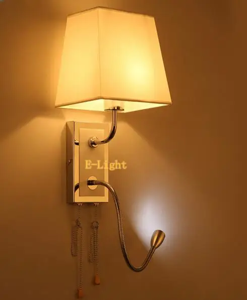 Красный/черный/белый E27 2W LED современный настенный светильник лампы 110В 240В
