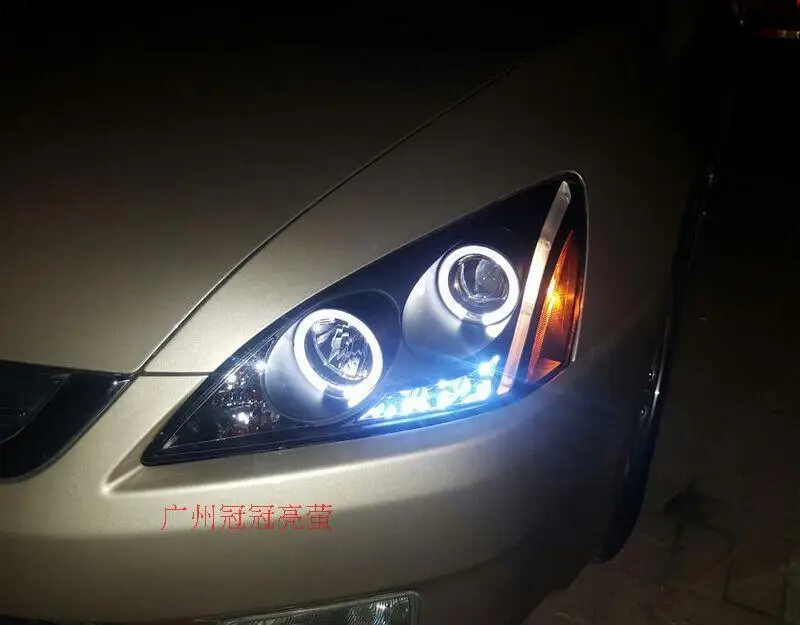 Doxa автомобильный головной светильник s головной светильник для Honda Accord головной светильник 2003-2007 года светодиодный головной светильник DRL HID Xenon bi xenon объектив передний светильник