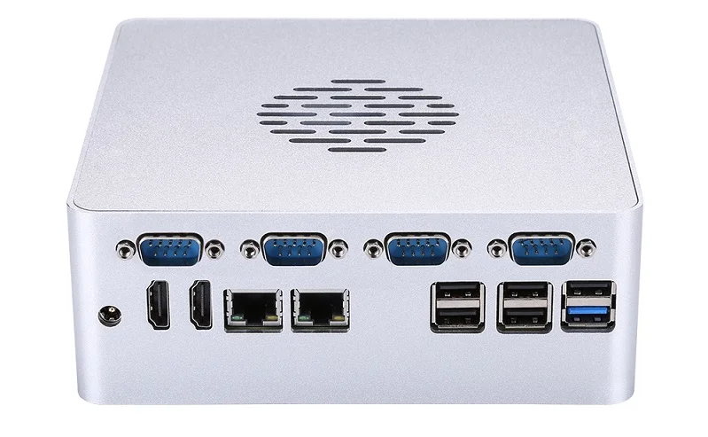 Qotom Q600P Barebone система мини настольный ПК Поддержка 6th 7th Gen Процессорная розетка LGA1151 DDR4 ram M.2 SSD Мощный мини ПК X86