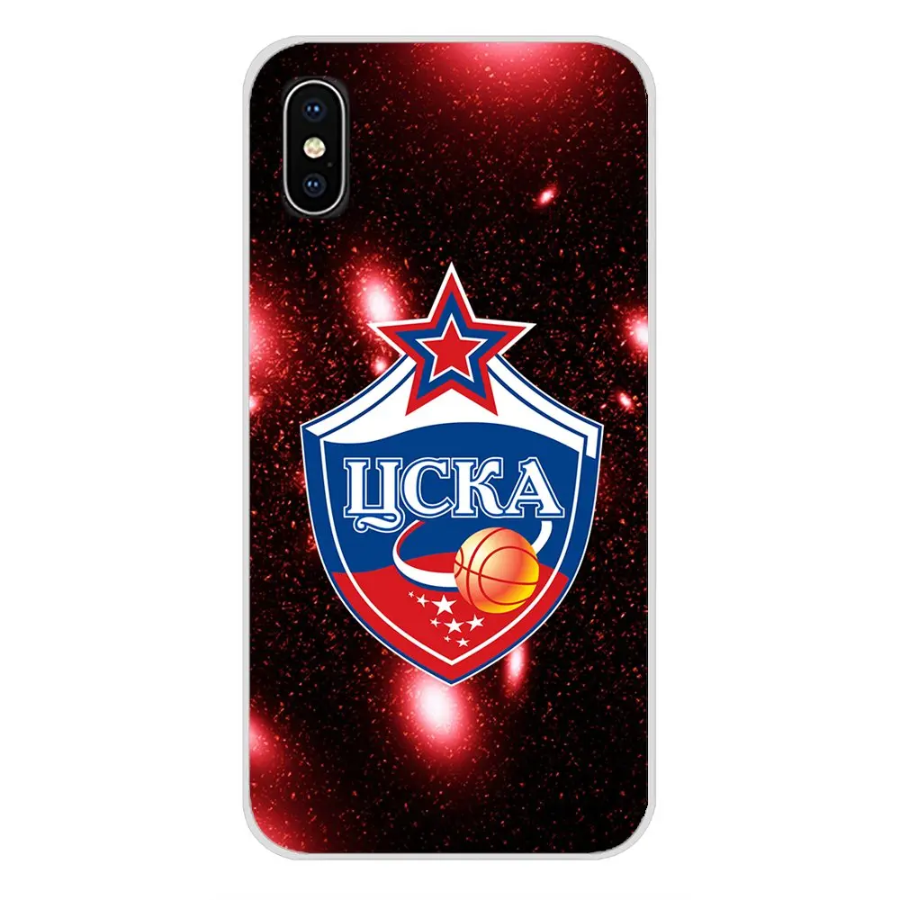 images 7 Для Apple iPhone X XR XS MAX 4 4S 5 5S 5C SE 6 6S 7 8 Plus ipod touch 5 6 прозрачный мягкий чехол Чехлы для ЦСКА МОСКВА zcka футбол - Цвет: images 7