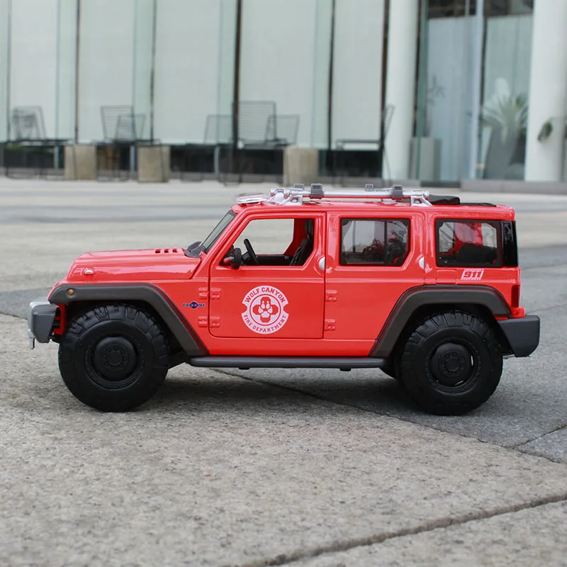 Maisto 1:18 jeep спасения concept swat красный автомобиль литья под давлением для полиции motorcar Литой Подарочный большой автомобиль модели для мужчин сбора 36211
