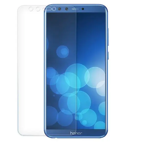 Tempered Glass Film Алмазный блестящий чехол для huawei Y6 Prime жидкий зыбучий песок мягкий чехол для huawei Honor 7A Pro 7C Aum-L41 5,7 дюймов - Цвет: Tempered Glass Film