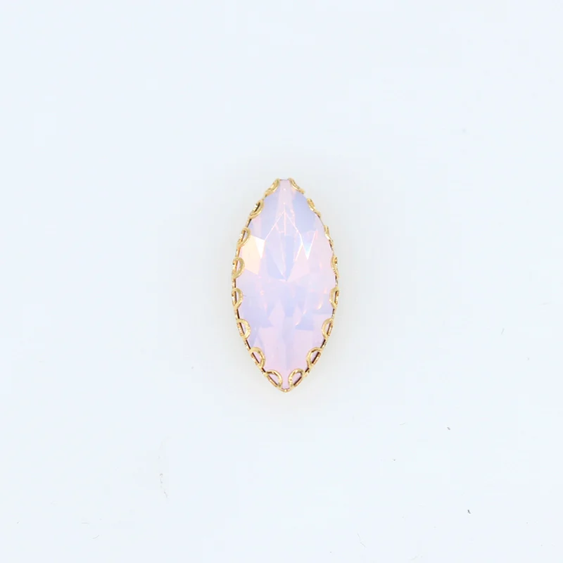 pink opal Новое поступление! Все размеры, конский глаз, плоская задняя сторона, Швейные Хрустальные стеклянные камни, пришитые стразы, 4 отверстия, кружевные украшения для одежды - Цвет: pink opal
