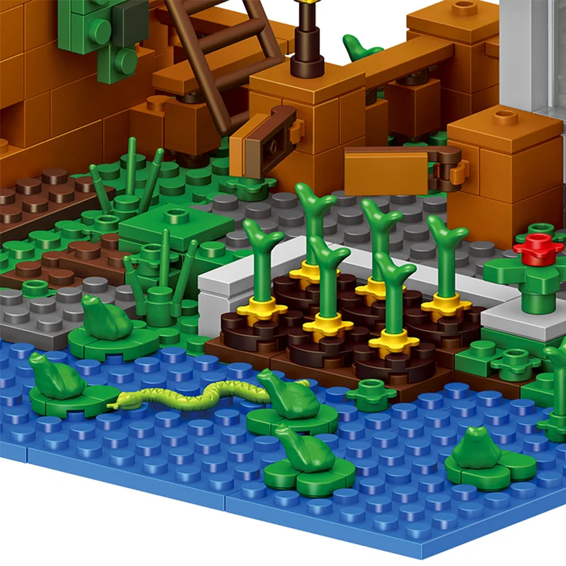 Новинка 1007 шт. мой мир водный замок мини драконы фигурки Legoings модель строительные