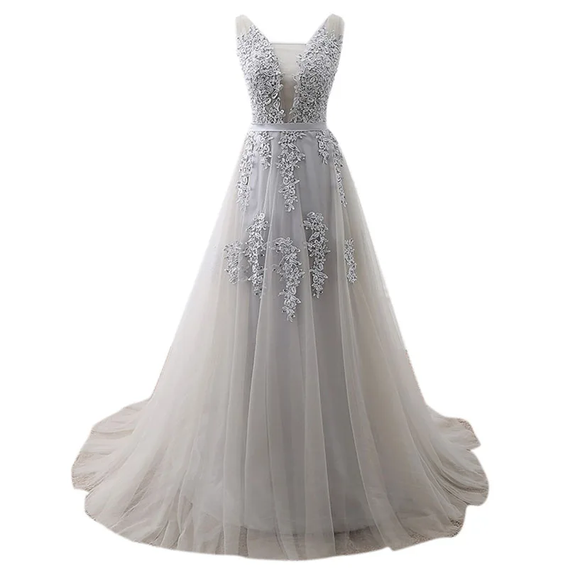 Женское кружевное свадебное платье ТРАПЕЦИЕВИДНОЕ ПЛАТЬЕ С кружевной