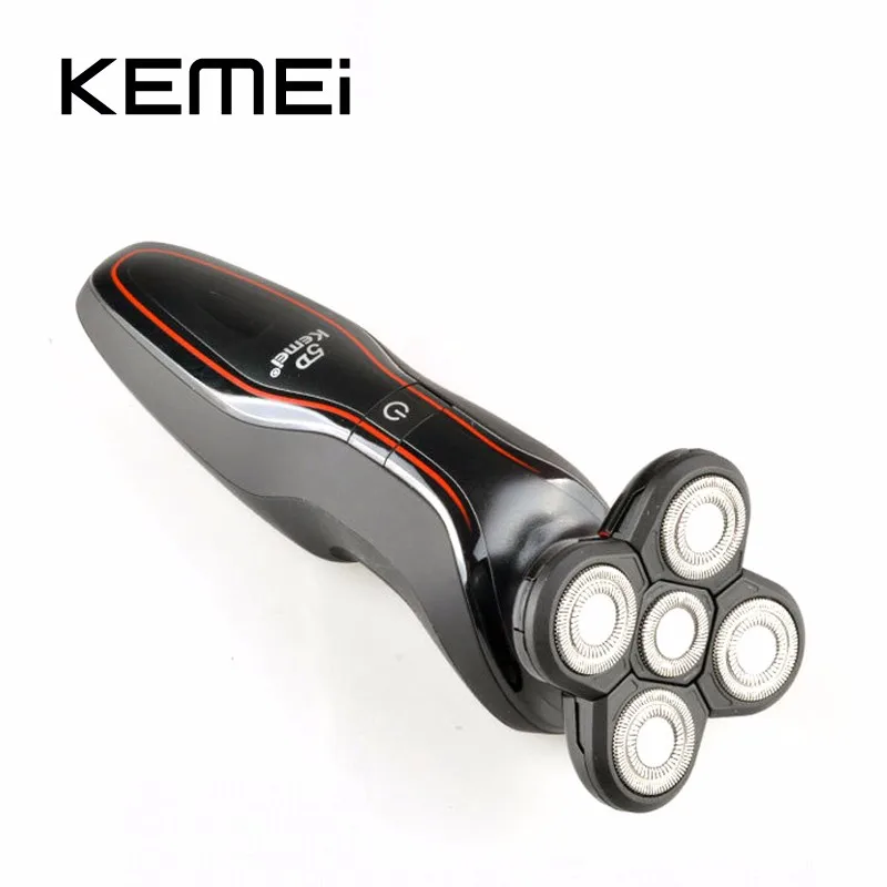 KEMEI KM-6181 электробритва, перезаряжаемый триммер для волос, бритва 5D, плавающий Rasoir, мужской эпилятор для личной гигиены, бритва с европейской вилкой