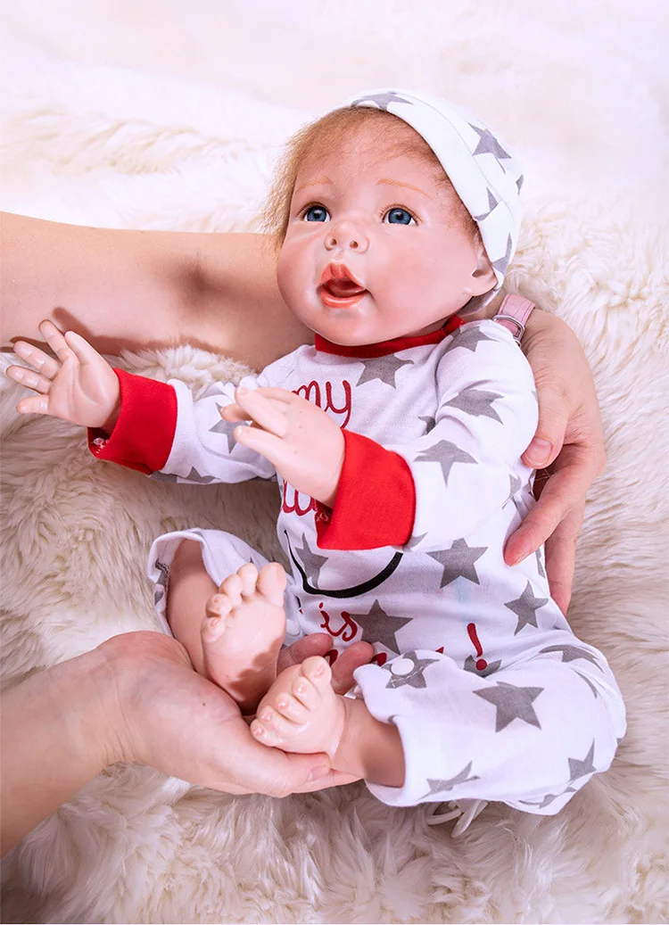 20 Inch 50cm silicone baby reborn dolls babies sleeping real children toys girl | Игрушки и хобби