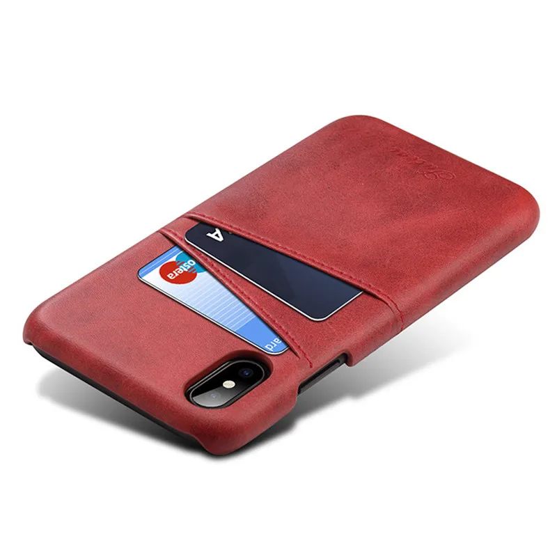 Jisoncase, кожаный чехол для iPhone X, винтажный роскошный модный чехол, чехол-держатель для карт, кошелек для iPhone X, 8, 7, 6, 6s plus, чехол s
