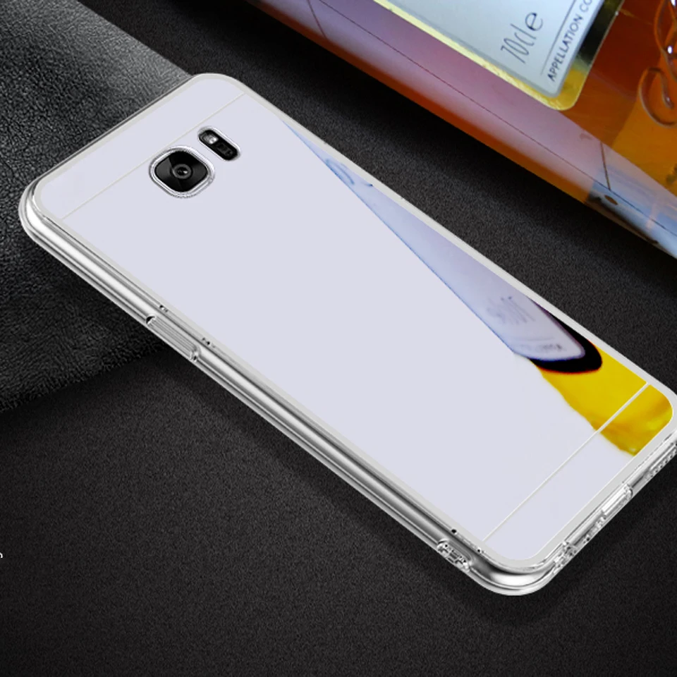 Блестящее зеркало ТПУ чехол для Samsung Galaxy Note 8 S8 S9 Plus S7 Edge A3 A5 A7 J3 J5 J7 2016 2017