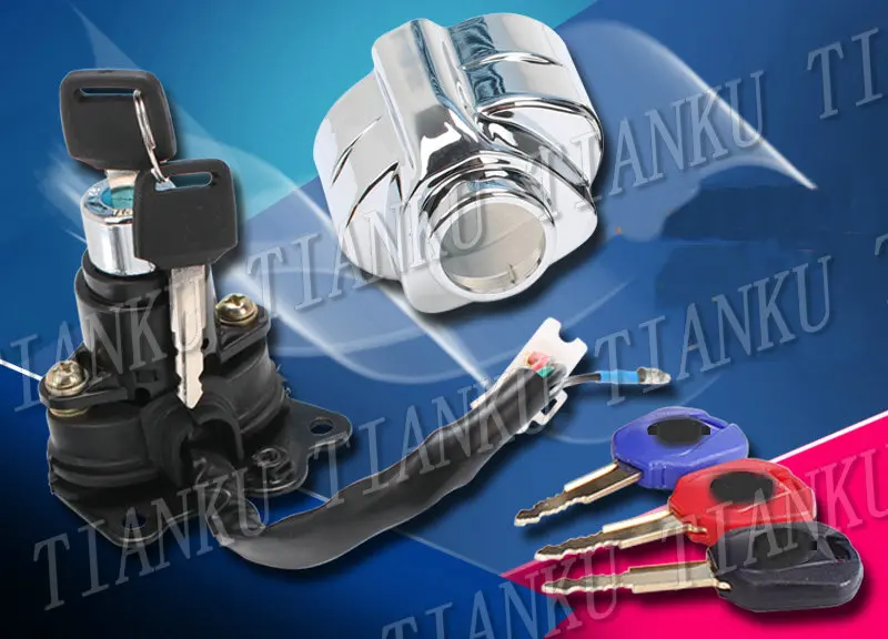 Переключатель зажигания мотоцикла крышка Газа Замок рулевого шлема для Honda Shadow VLX