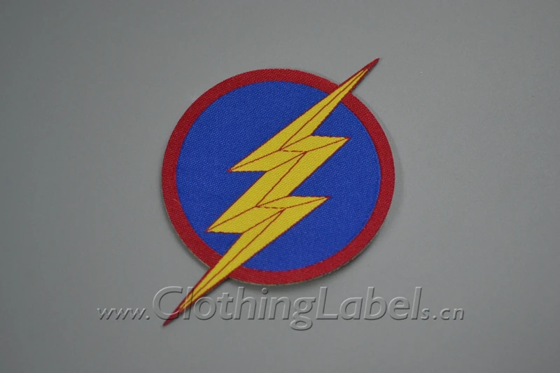 

Flash woven patches, super high technique woven tags for noble brand