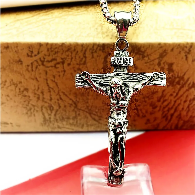 Мода Подвески с крестом уникальный распятие INRI подвеска Иисусом