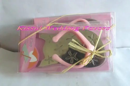 (40 шт./лот) пляжный свадебный подарок шлепанцы открывалка для бутылок свадебные