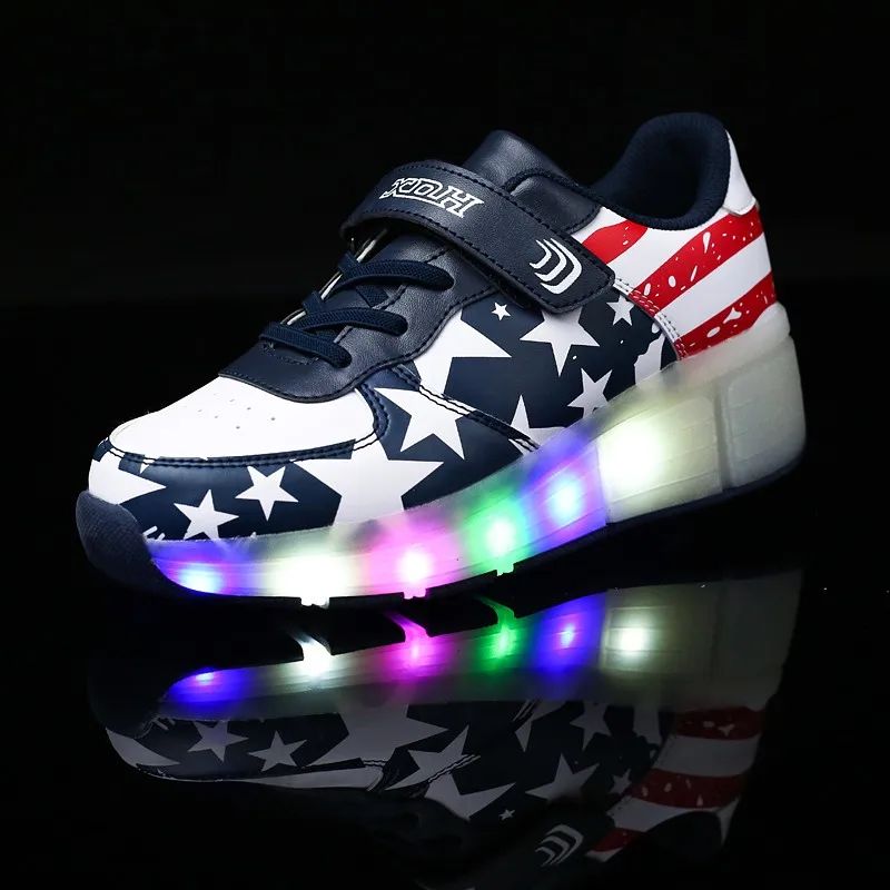 Детский светодиодный флэш колеса роликовые коньки обувь Детские красочные