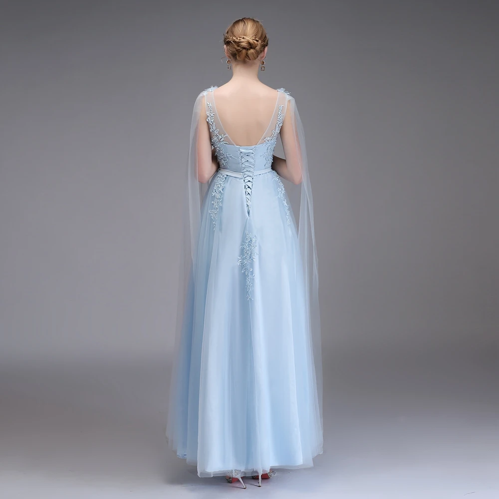 Распродажа, Vestidos, милое кружевное вечернее платье, для невесты, банкета, элегантное, с аппликацией, с бисером, без рукавов, длинные, вечерние, торжественные платья