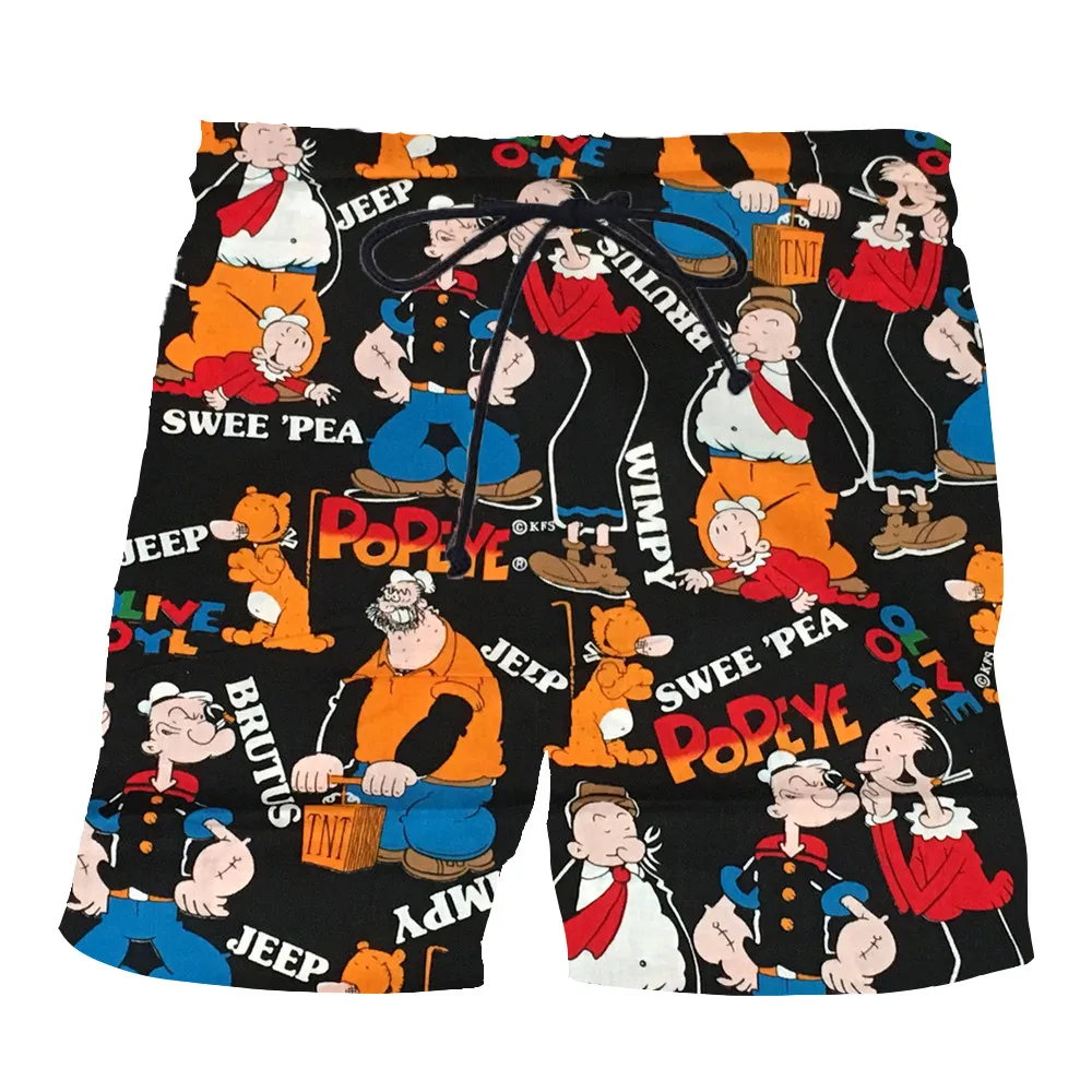 Новое поступление, Классический коллаж Popeye с 3d принтом, для мужчин и женщин, модные крутые шорты/штаны/толстовки на молнии, топы, Прямая поставка