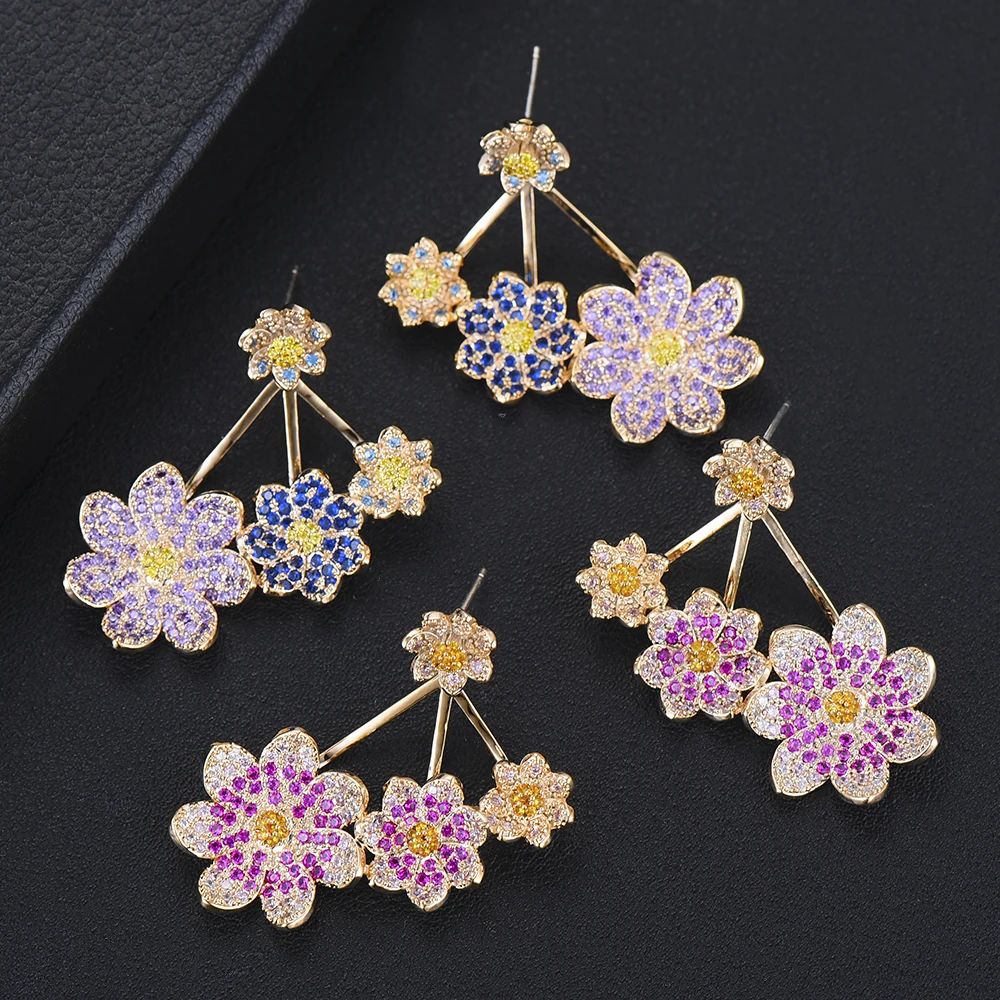 Женские серьги гвоздики с фианитом 34 мм|Серьги-гвоздики| |