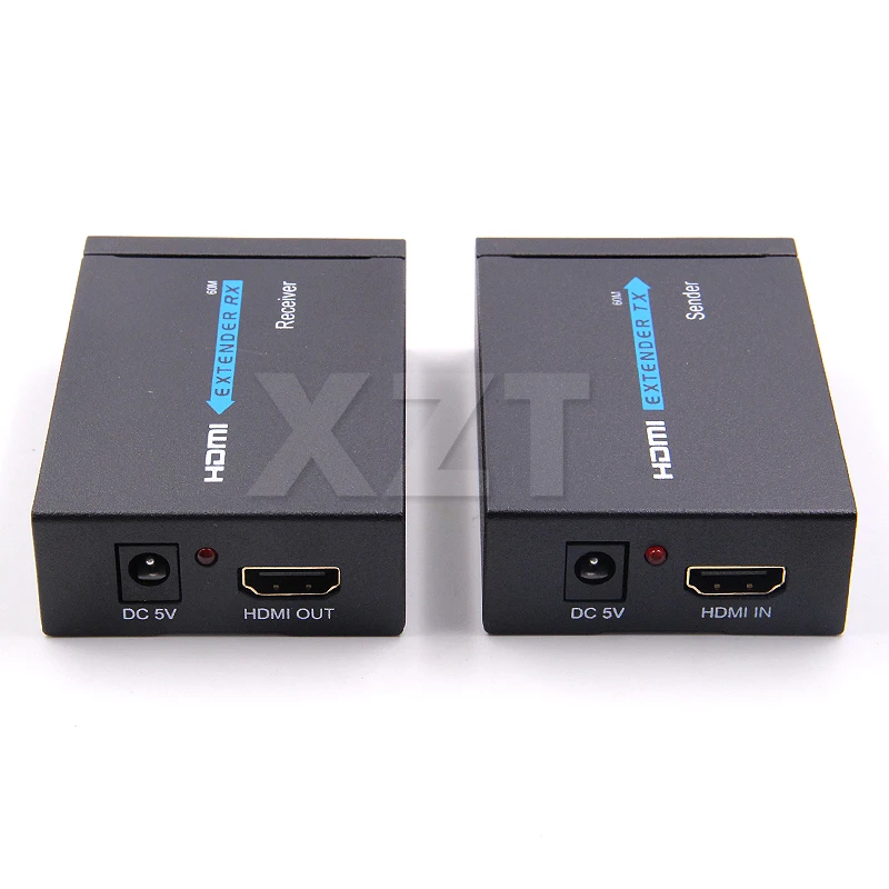 Новейший 60 м HDMI удлинитель 1080p 3D передатчик приемник через Cat 5e/6 RJ45 Ethernet конвертер