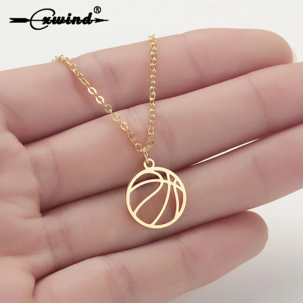 Ожерелье Cxwind из нержавеющей стали с подвеской в виде Волейбольного мяча |