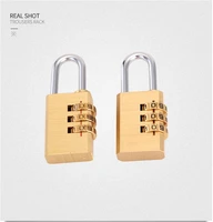 34 dial digit password combination padlock suitcase luggage copper coded lock mini coded keyed anti theft locks zh 702