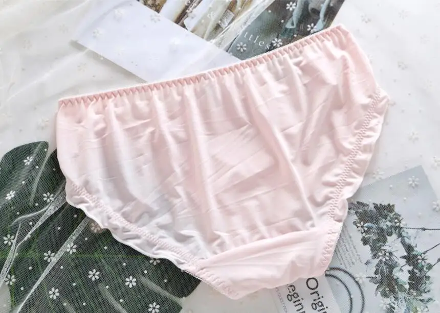 Милые кружевные трусы с низкой талией и бантом для девочек комфортные в японском