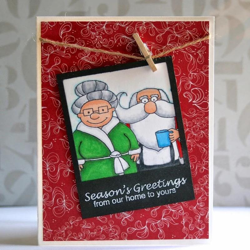 Рождественские подарки узоры печать прозрачный силиконовый штамп/печать для