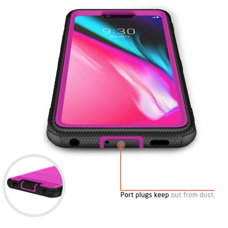 Защитный жесткий чехол 2 в 1 для LG G8, чехол ThinQ из поликарбоната, силиконовый ударопрочный защитный чехол для LG V50 ThinQ 5G