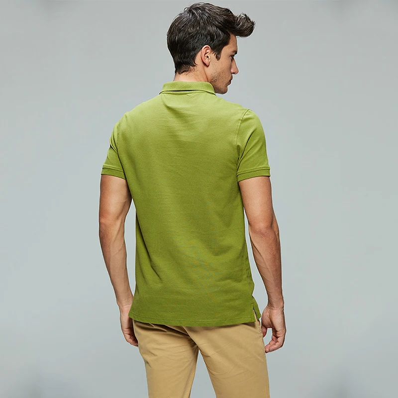 GLO-STORY отправляется из Европы мужская повседневная разноцветная рубашка поло