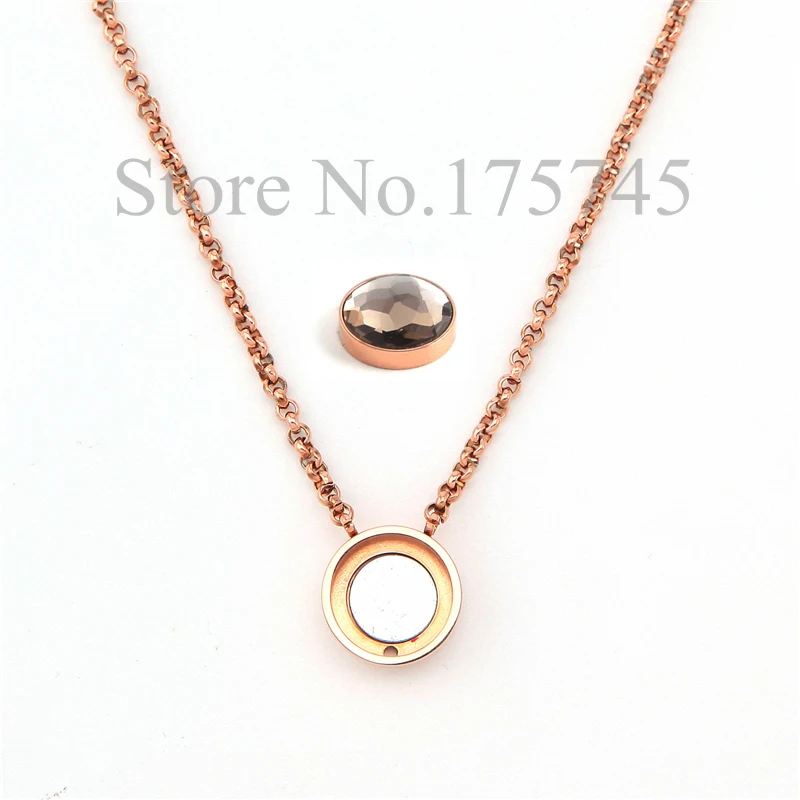 Новейшие tdiyj Делюкс розовое золото мое ожерелье в форме монеты с магнитной