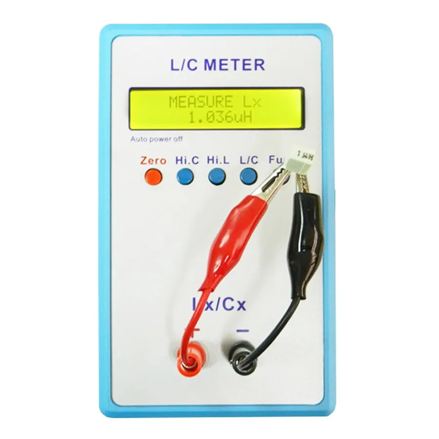 JUNTEK LC-200A цифровой lcd измеритель емкости индуктивности LC метр 1pF-100mF 1uH-100H