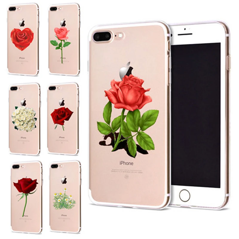 Чехол для Apple iPhone 6 6S 7 Plus X 10 мягкий чехол из ТПУ с сердечком Оригинальный 8 B334 |
