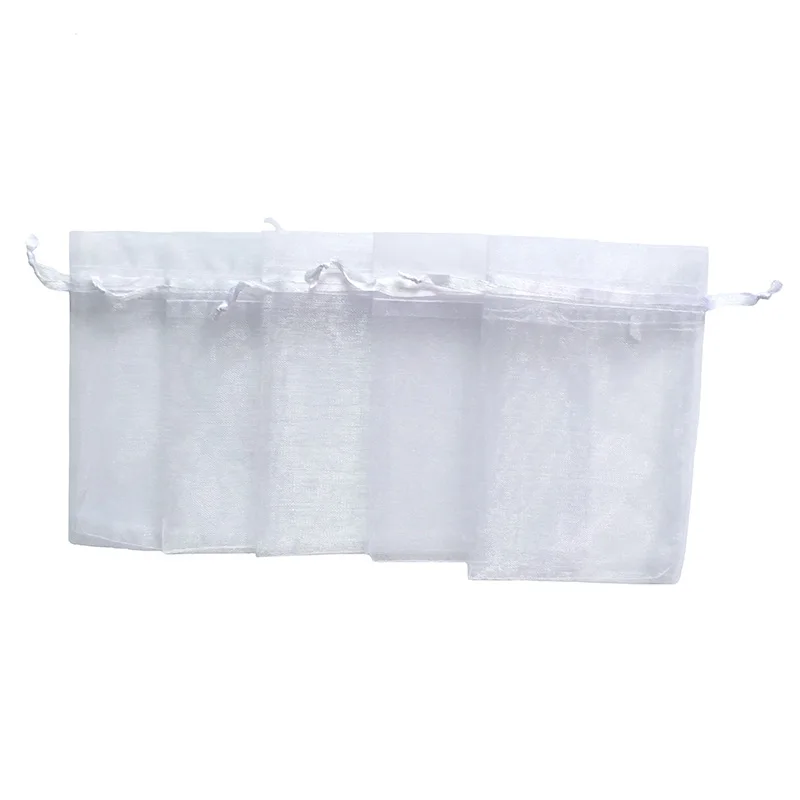 

ALY Wholesale 50pcs/lot 30x40cm White Color Organza Bags For Favour Wedding Gift Candy Jewelry Pouches Bags 30*40cm