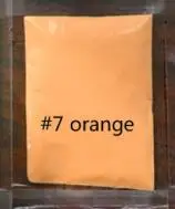 7orange 1 пакет неон фосфор порошок блеск для ногтей порошок 12 цветов редкие земли пыль длительного действия фосфор светится в темноте - Цвет: 7orange