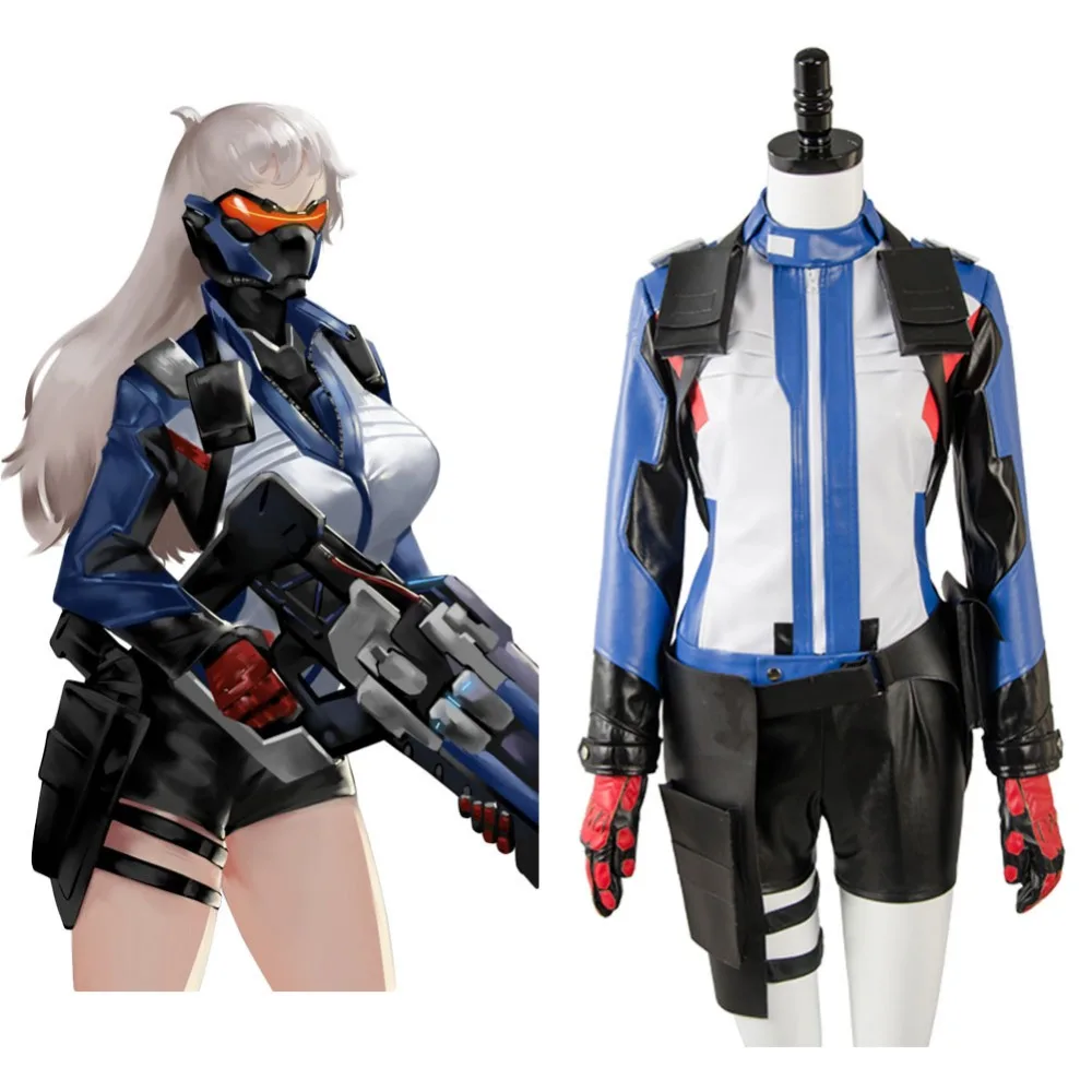 Костюм для косплея OW Солдата 76 Bio Jack Morrison Женский костюм Хэллоуина карнавальный