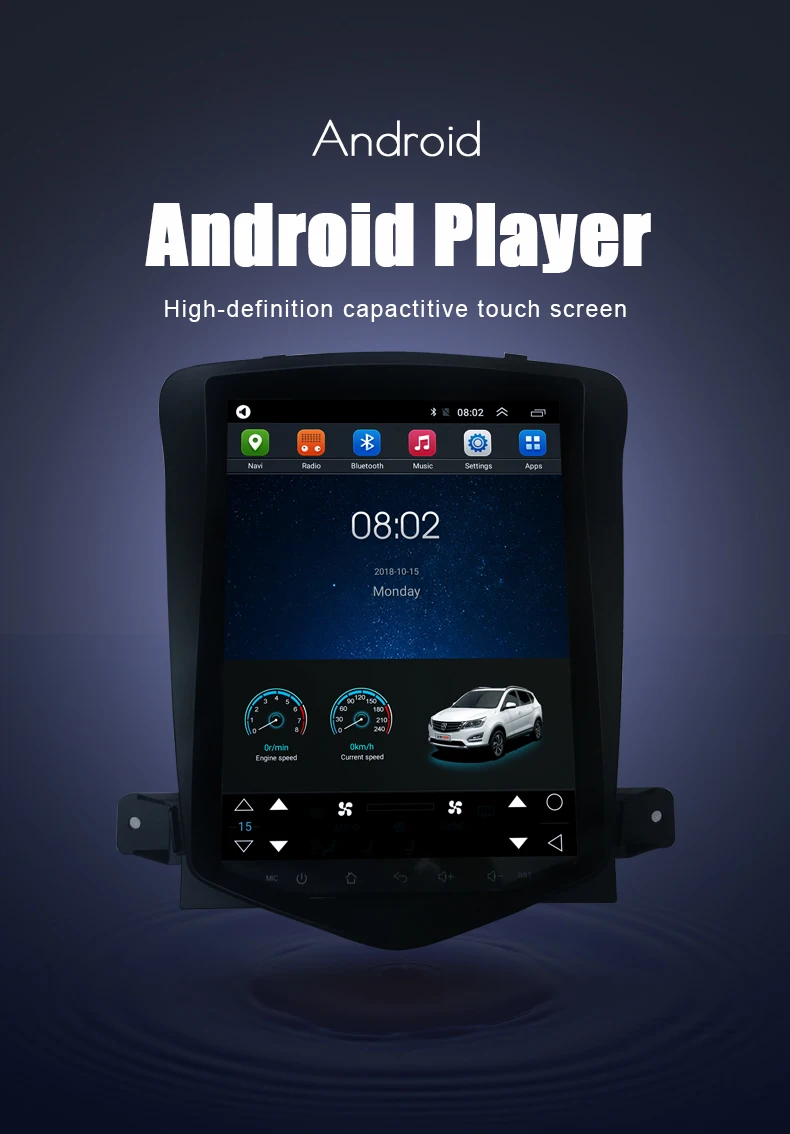 Автомобильный Android мультимедийный плеер радио для Chevrolet Malibu 2010- gps навигация вертикальный экран