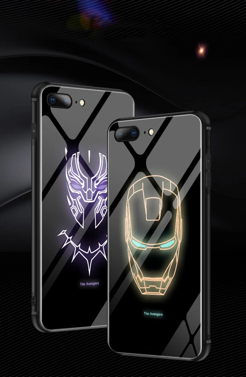 Чехол из закаленного стекла для iPhone X, XS, MAX, XR, 10, 6 S, 7, 8 Plus, 7 Plus, 8 Plus, 11 PRO, чехол для телефона с Бэтменом