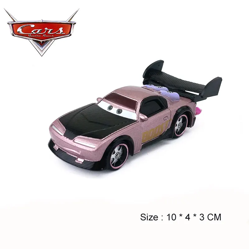 4 Дисней Pixar Тачки 2 Игрушечная модель из сплава автомобиль Барсук пламя слизни синий DJ Wenge Bad Guys четыре группы 1:55 металлические игрушки транспортные средства детские подарки - Цвет: 4