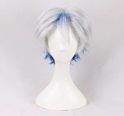 Парик из парика парик для костюмированной вечеринки с синими костюмами |