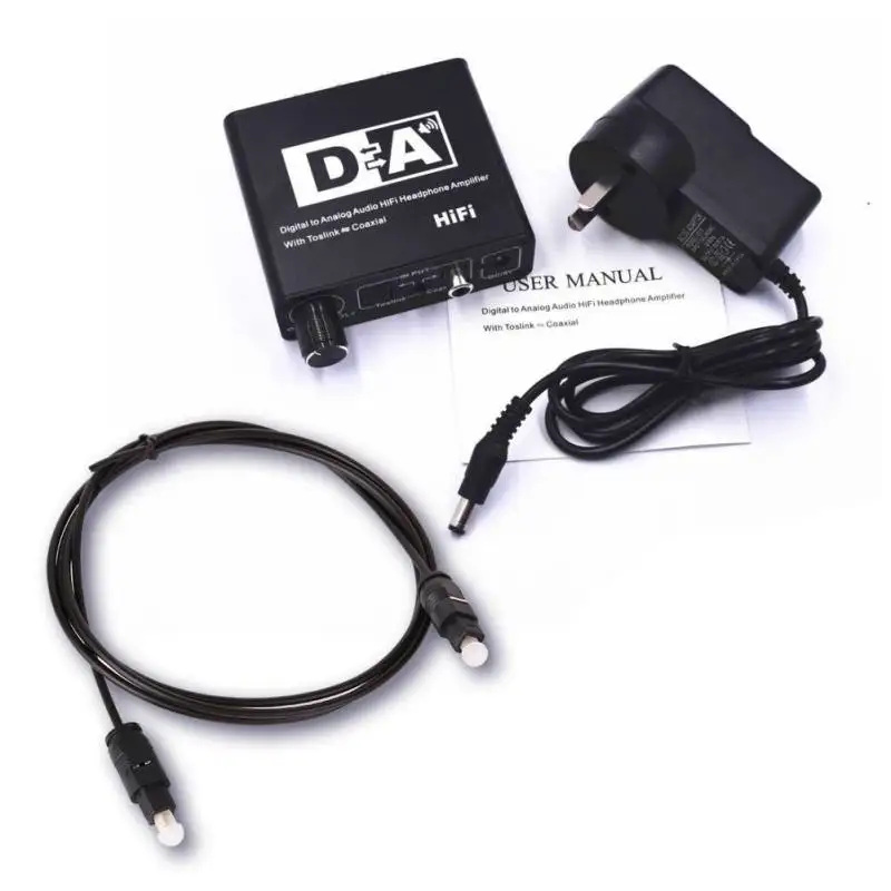 L/R RCA 3 5 мм аудио адаптер цифро аналоговый преобразователь регулятор громкости