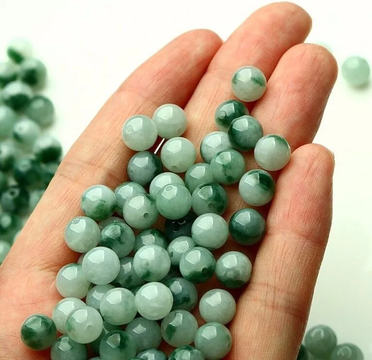 Набор из 20 предметов объемные шарики 100% натурального ядеита | Украшения и