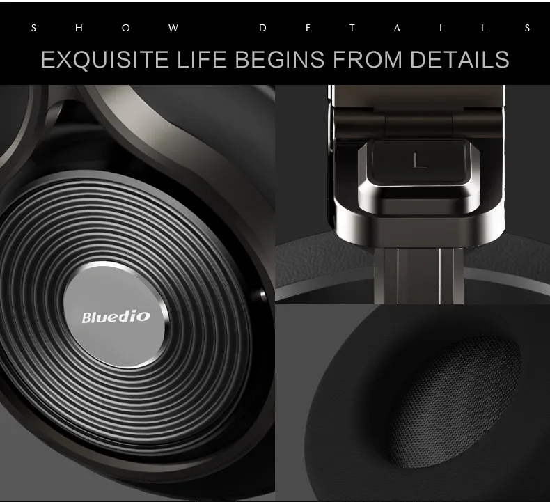 Bluedio T3Plus наушники Беспроводная bluetooth-гарнитура Смарт Bluetooth 4,1 наушники/наушники с sd-картой слот для приложения