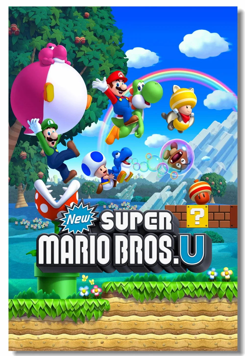 Настенный декор на заказ суперразбиваемый постер Bros видеоигра настенные