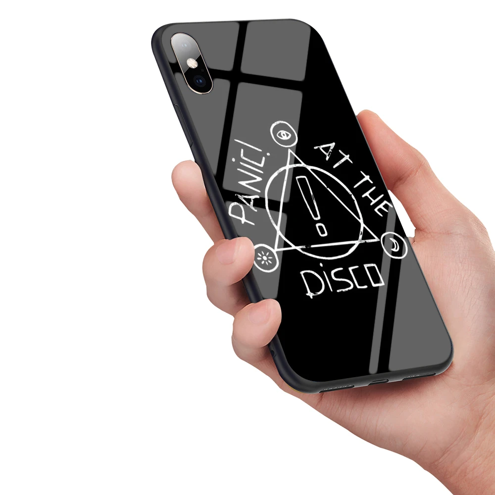 Lavaza Panic! At The Disco Tempered Glass TPU Cover for iPhone 6 6S 7 8 Plus 5 5S SE XR X XS 11 Pro MAX Case | Мобильные телефоны и