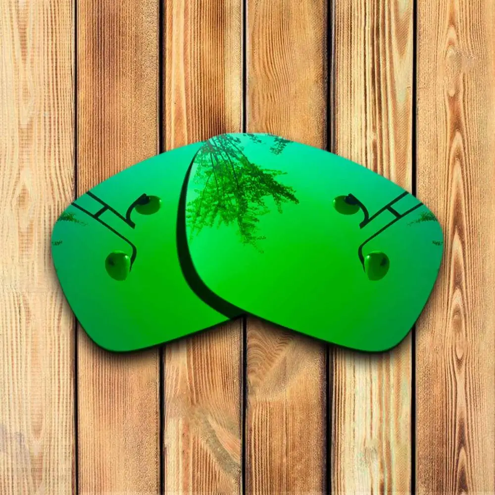 Green Mirrored Точно вырезанные поляризованные Сменные линзы для солнцезащитных очков Окли Холбрук-много цветов - Цвет линз: Green Mirrored