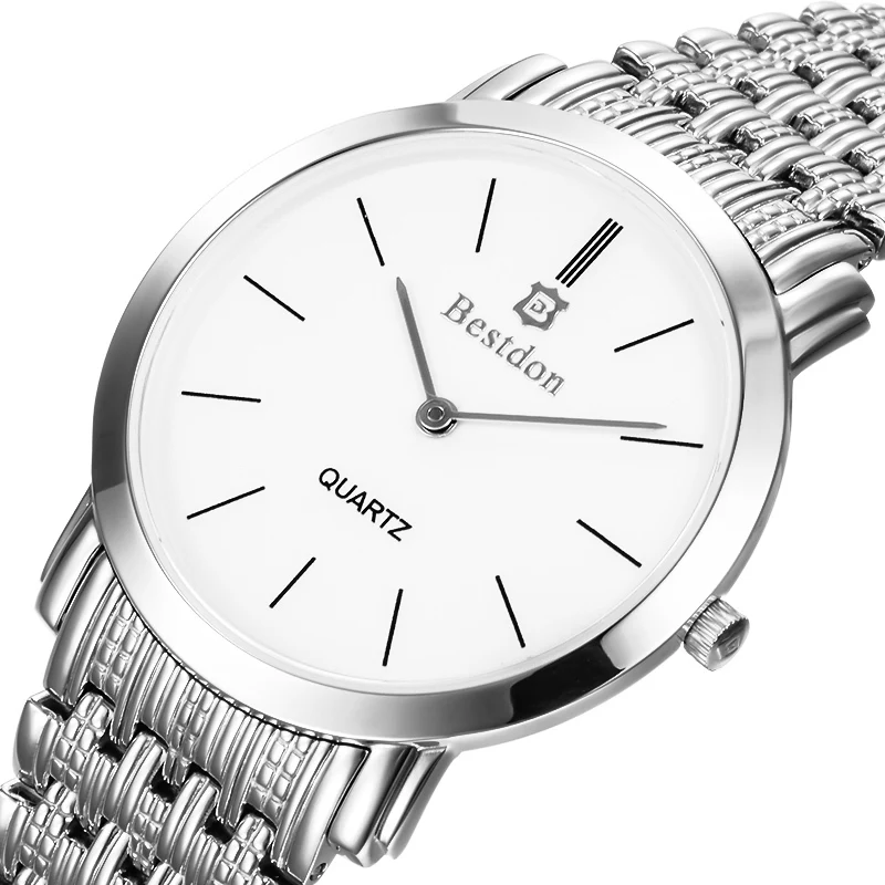 Bestdon бренд класса люкс мужчины простой классический всего нержавеющей стали