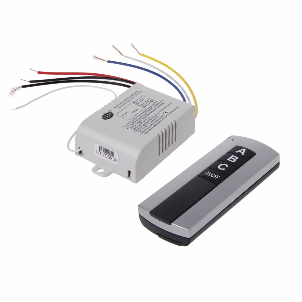 Горячее надувательство 2017 Беспроводной 3 канала на включение/выключение лампы