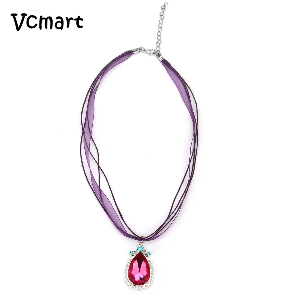 Vcmart 1 шт. лента София ожерелье Принцесса София первая цепочка ожерелье с розовой каплей амулет кулон